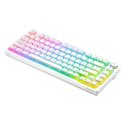 Klawiatura mechaniczna bezprzewodowa SAVIO PHENIX WHITE Gateron Yellow, Pudding