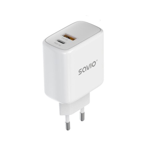 Ładowarka sieciowa LA-10 30W Quick Charge Power Delivery 3.0 Biała + Kabel Ładowarka sieciowa LA-10 30W Quick Charge Power Delivery 3.0 Biała + Kabel