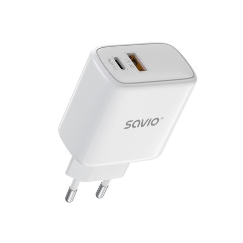 Ładowarka sieciowa LA-10 30W Quick Charge Power Delivery 3.0 Biała + Kabel Ładowarka sieciowa LA-10 30W Quick Charge Power Delivery 3.0 Biała + Kabel