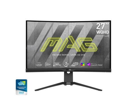 Monitor 27 cali MAG 275CQRXF LED/QHD/Curved/240Hz/czarny Monitor 27 cali MAG 275CQRXF LED/QHD/Curved/240Hz/czarny