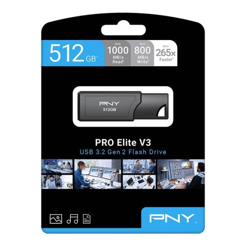 Pendrive ProElite V3 512G UA3.2 P-FD512PROV3-GE Pendrive ProElite V3 512G UA3.2 P-FD512PROV3-GE