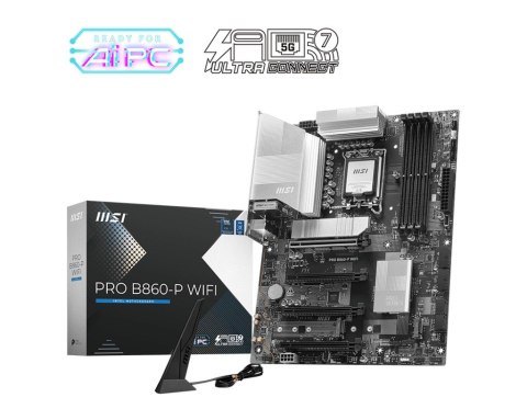 Płyta główna PRO B860-P WIFI s1851 4DDR5 ATX Płyta główna PRO B860-P WIFI s1851 4DDR5 ATX